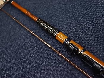 筏竿　竹柄 Amazon.co.jp: 筏 カセ釣 穂持ち矢竹 グリップ布袋竹 亀甲模様